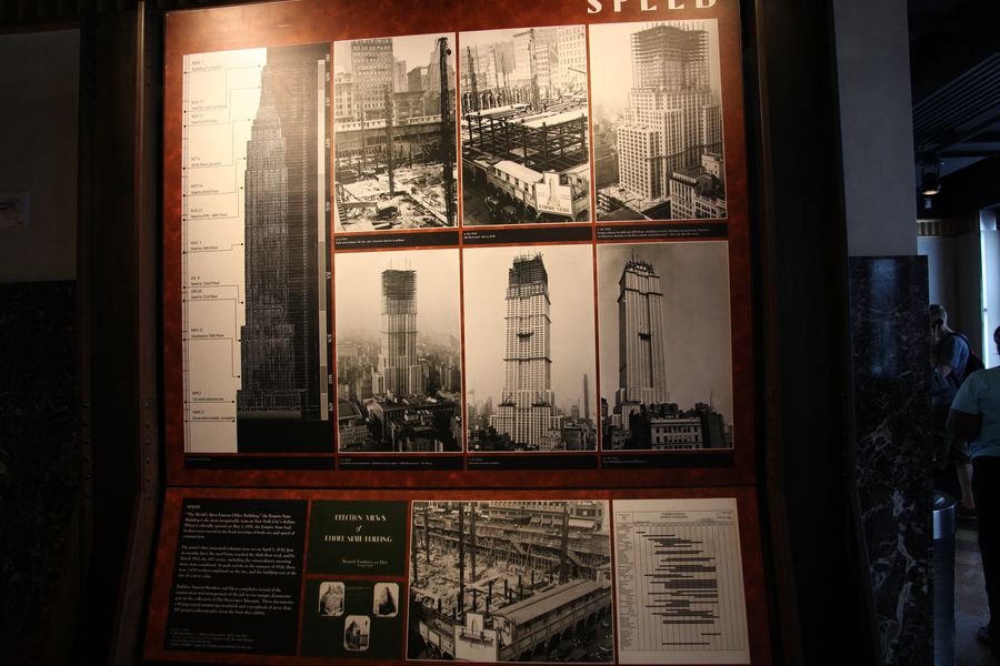 Empire State Building beim Bau